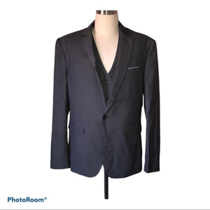 Yffushi‎ men’s XL 3 piece gray suit